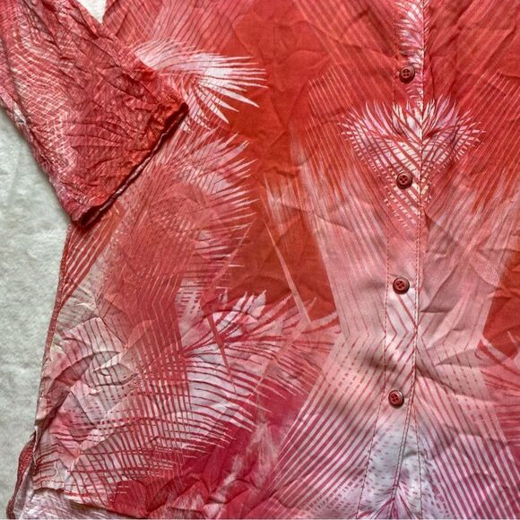 David Cline Crushed Long Sleeve Snap Down Shirt Size Small - Picture 7 of 11